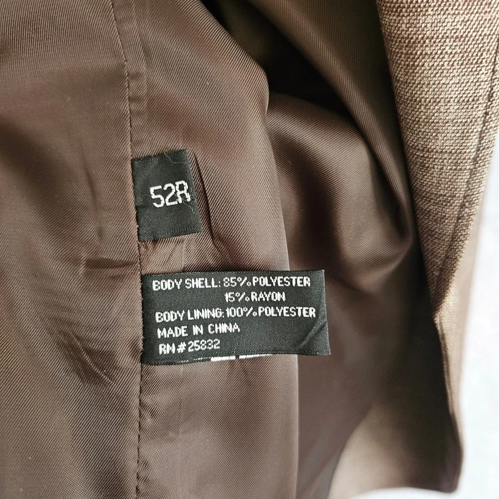 Circle S Mens 52R Western Blazer Sport Coat Tan Textured Cowboy Jacket Dallas TX